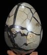 Septarian Dragon Egg Geode - Black Crystals #57458-3